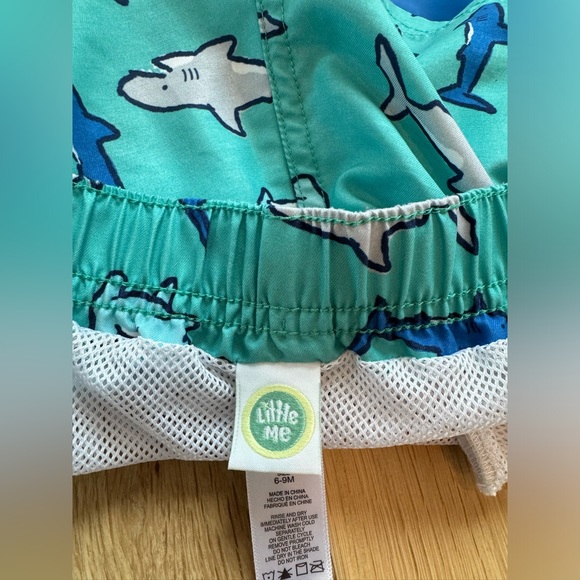 Little Me • Infant Swim Trunks & Rash Guard • 6-9 Months - Picture 3 of 4